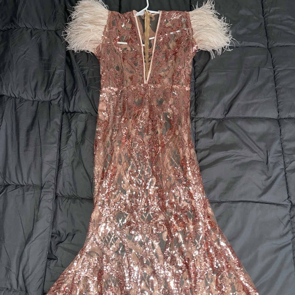 Custom made ROSE GOLD Prom Dress!!! - Picture 5 of 7